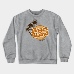 Ginger Island Retro 60s Vibes | Indie Gamie | Orange and Yellow | Tropical Beach Summer | Unoffical Stardew Valley Merch Crewneck Sweatshirt